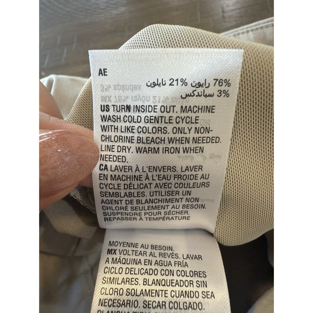 NWT I.N.C. INTERNATIONAL CONCEPTS Mid Rise Tummy Control Beige Skinny Pants 4S - Picture 14 of 16